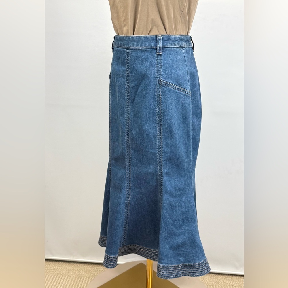 REFORMATION medium blue wash denim mermaid skirt size S - Picture 6 of 14